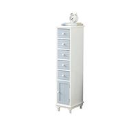 ctg CóModa, Mesita de Noche de Madera Maciza con Puerta, Varios Cajones, Ahorro de Espacio, Adecuado para Sala de Estar, Dormitorio/azul/XXL