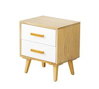 ctg Gabinete de Cajones, DiseñO de Patas de Gabinete Alto, Mesita de Noche de Madera Maciza Multifuncional, Adecuado para la HabitacióN de Los NiñOs/log white color / 40x3