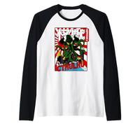 Cthulhu. Japanese Anime Monster Attack, Old Poster Japanese Camiseta Manga Raglan