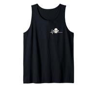 Cthulhu Latido del corazón, lindo horror cósmico Cthulhu Cardiograma Camiseta sin Mangas