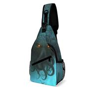 Cthulhu Muerto Espera soñando. Bolso Bandolera Mochila Bandolera Mochila de Viaje con baúl