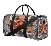 Cthulhu Octopus Totem - Bolsa de viaje plegable impermeable para deportes y gimnasio con correas para el hombro