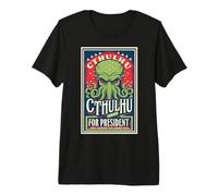 Cthulhu para Presidente 2024 Vintage - Vote para Que la Muerte Pueda Morir Camiseta Premium
