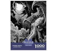Cthulhu Puzzle Imposible,desafío for Adults Calamar Dios Juego Educativo 1000 Piezas Obra De Arte De Juego De para Adultos Y Niños Mayores De 12 Años 70x50cm/1000pcs