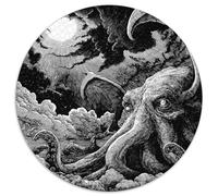 Cthulhu Puzzle Imposible,desafío para Adultos Dios Calamar Juego Educativo 1000 Piezas Obra De Arte De Juego De para Adultos Y Niños 1000pcs (67.5x67.5cm)