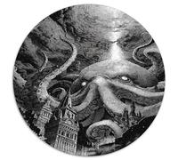 Cthulhu Rompecabezas Imposible,desafío para Adultos Dios Calamar Entretenimiento Creativo 1000 Piezas Obra De Arte De Juego De para Adultos, Regalos A Partir De 14 Años 1000pcs (67.5x67.5cm)