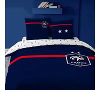 CTI FFF Challenge - Juego de Funda nórdica de 240 x 220 cm y 2 Fundas de Almohada de 63 x 63 cm, Color Azul
