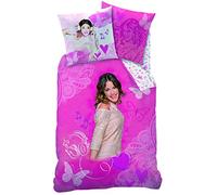 CTI Parure Housse de couette 140x200 + Taie d'oreiller 63x63 Violetta Tango, 100% algodón, Rosa, 140 x 200 cm