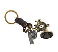 CTIRCHIU 1pieza Llavero Retro De Trompeta De Cuero Auténtico Llavero De Piel De Vaca Diseño Único y Delicado Accesorio Creativo Para y Familiares