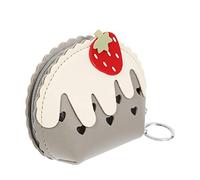 CTIRCHIU 1pieza Monedero De Fresa Pouch para Niñas Bolsa De Cambio Ligera y Portátil Almacenamiento De Monedas y Tarjetas