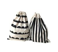 CTIRCHIU 2 Bolsas Cordón de Algodón Resistentes para Almacenar Pañales y Zapatos, Convenientes para Viaje y Uso en Casa, Paquete de 2 Unidades