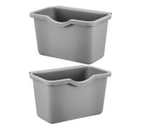 CTIRCHIU 2 Botes de Colgantes Pack de 2 Unidades para Cocina Diseño Montado Pared, Plástico Reutilizable, Fácil de Limpiar, Capacidad Grande Hogar