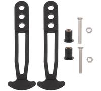 CTIRCHIU 2 Correas de Caucho Negro para Escalera Telescópica de Barco, Flexibles y Portátiles con 3 Orificios Ajustables para Yates y Embarcaciones