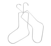 CTIRCHIU 2 Piezas Stand de Pantalla de Calcetines Estante de Secado pequeño Tejer Calcetines Pantalla de calcetín Colgador de Secado de Calcetines calcetín Plantilla Acero Inoxidable Plata