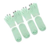 CTIRCHIU 2pares Guantes Hidratantes Gel Guantes Táctiles Para Pies Secos Calcetines Para Dormir