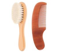 CTIRCHIU 2piezas Cepillos Para Madera Set Cuidado Bebe Recien Nacido Práctico Peine Cepillo De Baño Cabello Hogar y Baño De Bebés
