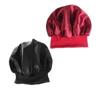 CTIRCHIU 2piezas Gorro de Dormir Diadema Elástica Alta para Mujeres y Niñas Anticaída Diseño de Lado por Paquete para Uso Nocturno Durante Quimioterapia