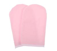 CTIRCHIU 2piezas Guantes De Parafina Hidratantes Térmicos Para Manos Manoplas De Spa Con Aislamiento Grueso Para Cera Caliente Color Rosa Con Borde Blanco Cuidado Profesional Casa y Salones
