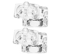 CTIRCHIU 2piezas Recipiente De Cristal Para Manicura Con Tapa Cuencos Multiusos Para Mezcla y Limpieza De Uñas Accesorios Nail Art Transparentes Diseño Duradero y Portátil