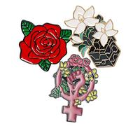 CTIRCHIU 3Piezas Broches Feministas Útero de Alfileres para Empoderamiento Femenino Accesorios Elegantes y Únicos para Mujeres