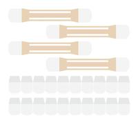 CTIRCHIU 4 Cintas Reafirmantes Cuello, Parches Antienvejecimiento de Goma, Color Piel, Paquete de 4 Unidades 20 Parches, Mejoran Firmeza y Elasticidad para Cuidado del Cuello