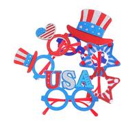 CTIRCHIU 4 Piezas Gafas Patrióticas para Día Accesorios Temáticos de Usa Ligeras y Cómodas para Celebraciones Patrióticas y Fiestas Julio