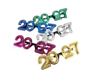 CTIRCHIU 5 Piezas Gafas para Fiesta de Año 2027, Accesorio Ligero para Photobooth Diseño Vibrante y Tamaño 20.80x14.00x6.00cm, Adecuado para Celebración de Graduación