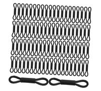 CTIRCHIU 50 Piezas Bandas para Patas de Pollito, Correas Elásticas para Pollitos y Aves, Color Negro, Plástico y Banda Elástica, Aplicación Rápida y Reutilizable, para Crianza y Transporte