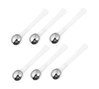 CTIRCHIU 6 Varillas Masajeadoras para Ojos de Metal, Aplicador Compacto y Portátil para Maquillaje Que Reduce Problemas Piel y Mejora el Contorno Ocular