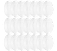 CTIRCHIU 60 Lentes Dobles Convexas Acrílicas para Enseñanza de Física Fácil Limpieza y Múltiples Usos en Experimentos Científicos Escolares