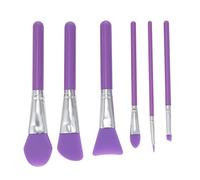 CTIRCHIU 6piezas Brochas De Para Maquillaje Facial Aplicadores De Base y De Para Mujeres De Accesorios