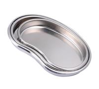 CTIRCHIU Bandeja de Instrumentos Dentales Tapa de Acero Inoxidable 3 Piezas Fácil de Limpiar y Resistente y Recolección de Líquidos para Procedimientos Clínicos