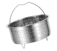 CTIRCHIU Cesta Ligera y Resistente de Acero Inoxidable Vaporera Redonda para Cocinar al Vapor Diseño Especial y Calentamiento Uniforme para Bollos y Maíz