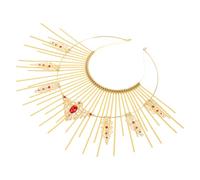 CTIRCHIU Diadema Halo de Nuestra Señora Diseño Solar Amarillo, Material Plástico y Metal, Estilo Delicado para Fiestas Obsequios y DIY