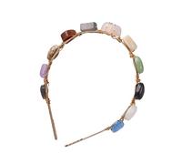 CTIRCHIU Diadema Pelo Piedras de Colores 1 Unidad Diseño Elegante Moda Mujer y Niña Uso Diario y Fiestas