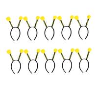 CTIRCHIU Diademas de Abeja Antenas para Niños y Mujeres, Pack de 10 Piezas, Tamaño Único, Accesorio Ligero para Disfraz y Fiesta de Halloween, Diademas Pompones de Insecto para Cosplay
