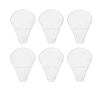 CTIRCHIU Funda Protectora para Brochas de Maquillaje de Abanico, 6 Piezas de Plástico Reutilizable para Pinceles Medianos y Pequeños, Accesorio Adecuado para Ahorro de Espacio y Transporte