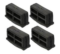 CTIRCHIU Fundas Antideslizantes para Patas de Escalera 4 Piezas de Caucho Ecológico Negro, Protector Amortiguador E Insonorizante para Escaleras Plegables y Combinadas, Accesorio