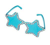 CTIRCHIU Gafas de Sol sin Marco de Estrellada Gafas de Fiesta Coloridas Lentes Llamativos para Despedidas Único para Fotos y Looks Atrevidos