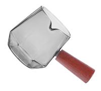 CTIRCHIU Jarra de Vidrio para Crema y Café Mango de Madera, Capacidad 110ml, Diseño Ligero y Resistente para Barra de Café y Servir Leche