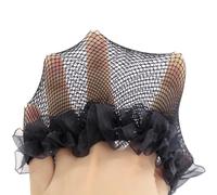 CTIRCHIU Juego de 5 Redecillas Cabello de Ballet Negras, Reutilizables y Cómodas, Hechas de Malla y Tela, para Peinados Diarios y Bodas