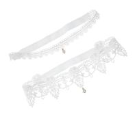 CTIRCHIU Ligas de Encaje para Boda Detalles de Agua Cristalina, Material Poliéster, Diseño Elegante y Ajuste Cómodo Mayoría Muslos en Bodas y Actuaciones en Escena