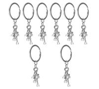 CTIRCHIU Llaveros de Aleación Amuletos de Caballo 2026 Zodíaco Chino 8 Piezas, Colgantes de Dibujos Animados para Bolsos, Mochilas y Regalos de Año Feng Shui