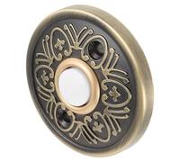 CTIRCHIU Mechanical Doorbell Chime Wired, Door Bell Switch, Round Illuminated Button, Zinc Alloy, Light Up Doorbell Button, Entryway and Garage Use