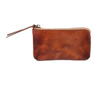 CTIRCHIU Monedero Pequeño de Cuero Amarillo Textura Flexible y Fuerte, Cartera para Cambio Adecuado para Fiestas y Oficina, Diseño Sencillo y Moderno