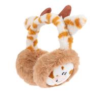 CTIRCHIU Orejeras Cálidas de Pelo de Conejo para Mujer y Niñas, Cubre Oídos Portátil de Invierno, Protección contra Frío y Viento, Accesorio Acogedor y Suave para Actividades al Aire Libre