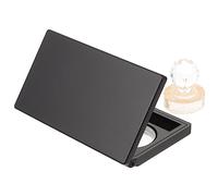 CTIRCHIU Paleta De Sombras De Ojos Vacía Rectangular 1 Unidad Tamaño Pequeño Con Espejo Para Mujeres Uso Portátil y Bandejas De Aluminio