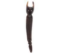 CTIRCHIU Palo de Masaje de Cuerno de Búfalo para Acupresión Facial, Herramienta China para Masaje Facial y Raspado Muscular, Tamaño Ergonómico, Color Negro Grabado, Adecuado para Aliviar