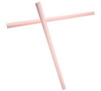 CTIRCHIU Palos de Entrenamiento de Yoga 2 Piezas 60 Cm, Bastones de Espuma y Acero, Soporte Antideslizante para Corrección de Postura y Estiramiento de Espalda, Accesorios para Ejercicio