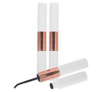 CTIRCHIU Pegamento para Pestañas Postizas de Secado Rápido Diseño de Doble Punta, Adhesivo Fuerte en Plástico, Paquete de 3 Piezas para Fijación y Sellado de Extensiones